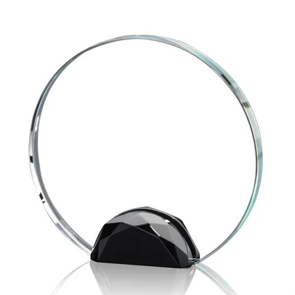 Magnificent Optical Crystal Award with a sparkling multifaceted Ebony Optical crystal... from ASI 84592 St Regis Group / St Regis