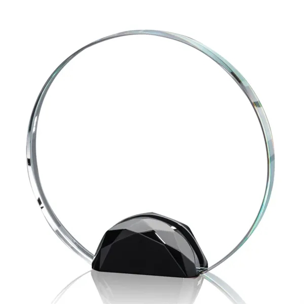 Magnificent Optical Crystal Award with a sparkling multifaceted Ebony Optical crystal... from ASI 84592 St Regis Group / St Regis