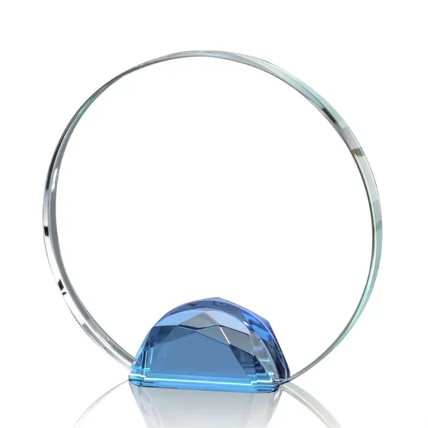 Magnificent Optical Crystal Award with a sparkling multifaceted Sky Blue Optical... from ASI 84592 St Regis Group / St Regis