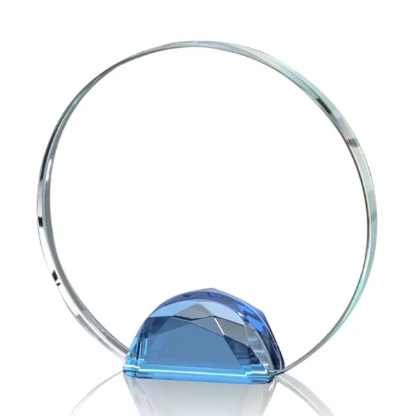 Magnificent Optical Crystal Award with a sparkling multifaceted Sky Blue Optical... from ASI 84592 St Regis Group / St Regis