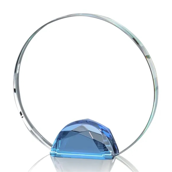 Magnificent Optical Crystal Award with a sparkling multifaceted Sky Blue Optical... from ASI 84592 St Regis Group / St Regis
