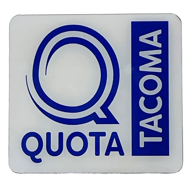 Screen printed onto a custom-shape metal finding. Screen-printing allows colors without... from ASI 40515 BILD Enterprises LLC