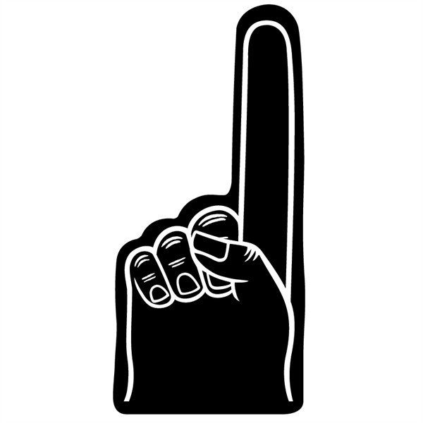 Foam 16" hand, 16" x 8" with a slit for hand... from ASI 54886 Foamworx / FoamWorx