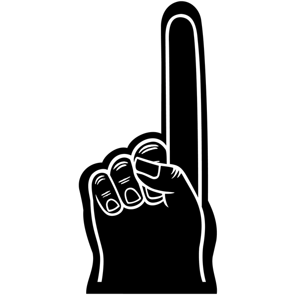 18" Foam hand cheering mitt... from ASI 54886 Foamworx / FoamWorx