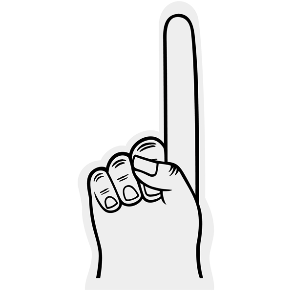 18" Foam hand cheering mitt... from ASI 54886 Foamworx / FoamWorx