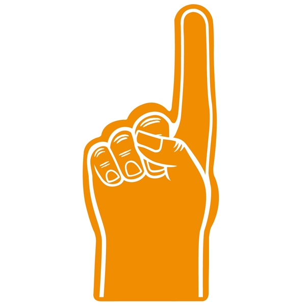 Foam 36" giant hand POP display, 36" x 16.5" x 2".... from ASI 54886 Foamworx / FoamWorx