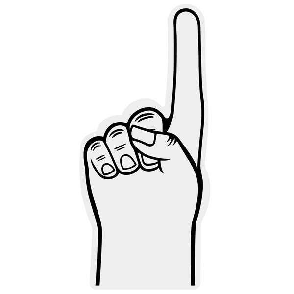 Foam 36" giant hand POP display, 36" x 16.5" x 2".... from ASI 54886 Foamworx / FoamWorx