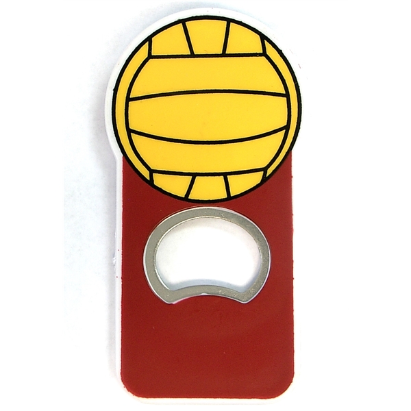 Volleyball ball shape magnetic bottle opener... from ASI 74585 Nu Promo International / Nu Promo Line