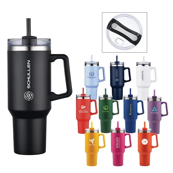 Lucas 40 oz. Double Wall, Stainless Steel Travel Mug... from ASI 67866 Logomark/Valumark
