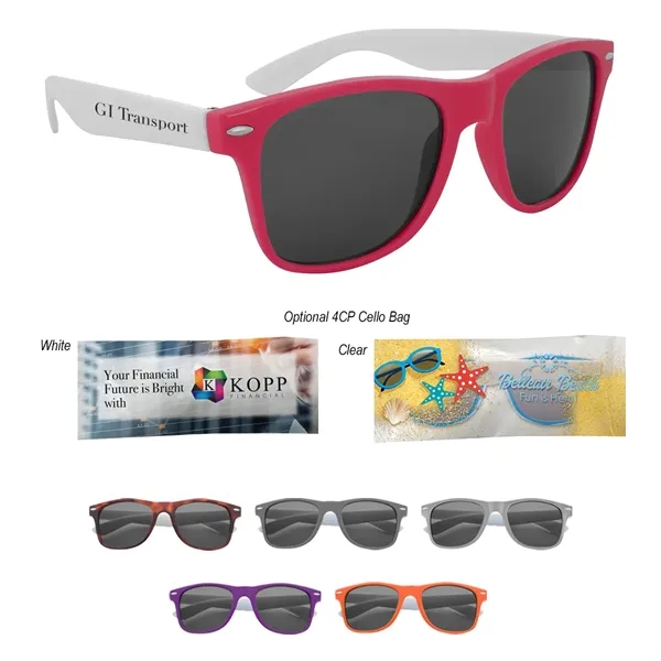Sunglasses with UV400 lenses that provide 100% UVA and UVB protection... from ASI 61125 Hit Promotional Products / Hit®