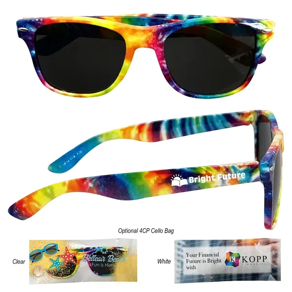 Tie-dye Malibu sunglasses for style and shielding your eyes from the... from ASI 61125 Hit Promotional Products / Hit®