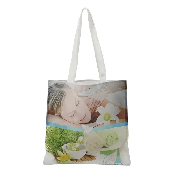 Crafted from compostable materials, this fashionable convention tote includes a full... from ASI 61966 HPG / BCG Creations HPG Gold