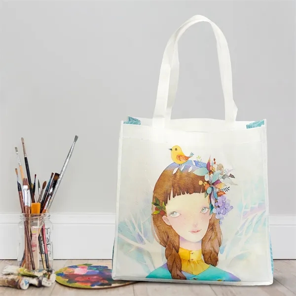 Crafted from compostable materials, this fashionale tote includes a full color... from ASI 61966 HPG / BCG Creations HPG Gold