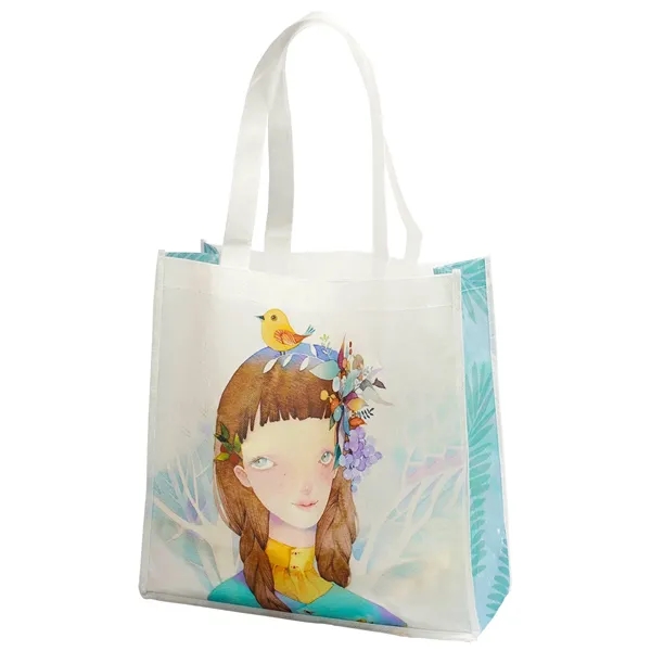 Crafted from compostable materials, this fashionale tote includes a full color... from ASI 61966 HPG / BCG Creations HPG Gold