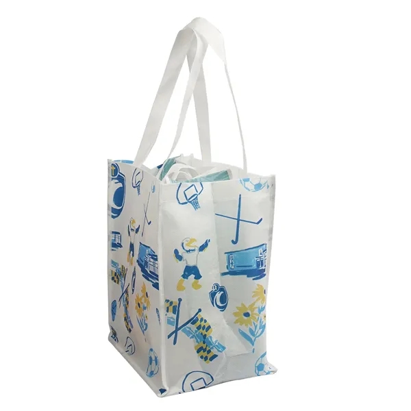 Crafted from compostable materials, this fashionable convention style tote bag includes... from ASI 61966 HPG / BCG Creations HPG Gold