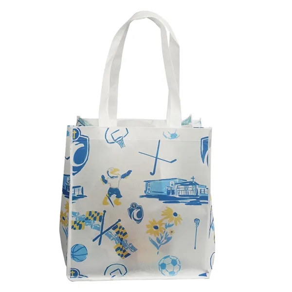 Crafted from compostable materials, this fashionable convention style tote bag includes... from ASI 61966 HPG / BCG Creations HPG Gold