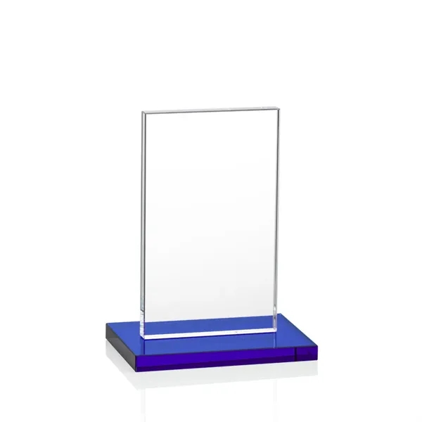 This illustrious Starfire Crystal award stands upright on an elegant Sapphire... from ASI 84592 St Regis Group / St Regis