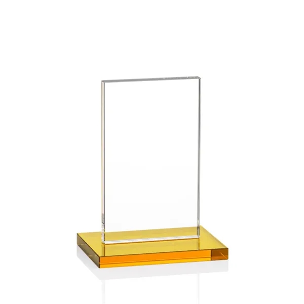 This illustrious Starfire Crystal award stands upright on an elegant Amber... from ASI 84592 St Regis Group / St Regis