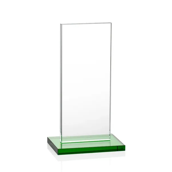The full-color VividPrint™ Heathrow Award stands upright on an elegant Emerald... from ASI 84592 St Regis Group / St Regis