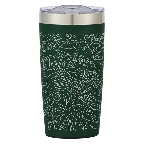 20 ounce double wall insulated stainless steel tumbler with thumb slide... from ASI 61125 Hit Promotional Products / Hit®