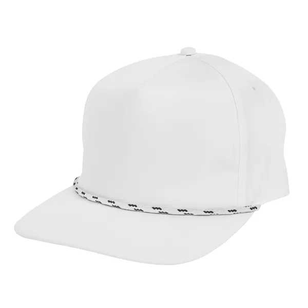 Cap with a 5-panel design, mid-profile, adjustable plastic snapback closure, structured... from ASI 61125 Hit Promotional Products / Hit®