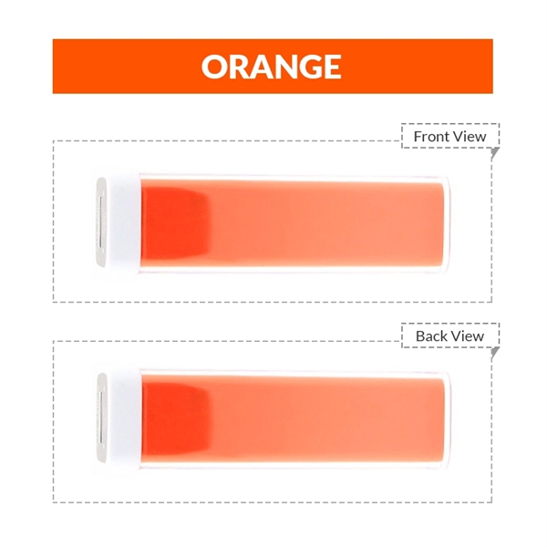 Classic plastic rectangular shaped power bank capacities, 1800mAh, 2000mAh, 2200mAh, 2600mAh,... from ASI 37218 Athena Promo (tm)