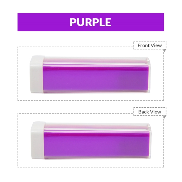 Classic plastic rectangular shaped power bank capacities, 1800mAh, 2000mAh, 2200mAh, 2600mAh,... from ASI 37218 Athena Promo (tm)