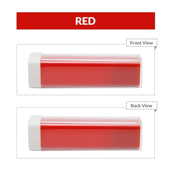 Classic plastic rectangular shaped power bank capacities, 1800mAh, 2000mAh, 2200mAh, 2600mAh,... from ASI 37218 Athena Promo (tm)