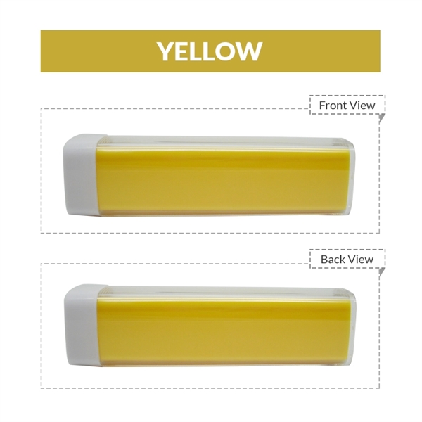 Classic plastic rectangular shaped power bank capacities, 1800mAh, 2000mAh, 2200mAh, 2600mAh,... from ASI 37218 Athena Promo (tm)