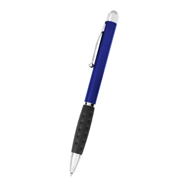 Twist-action ballpoint pen with fidget roller ball topper.... from ASI 61125 Hit Promotional Products / Hit®