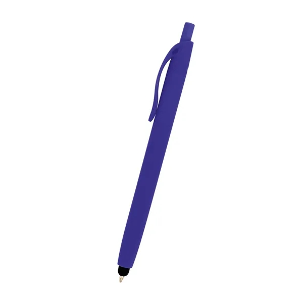 Plunger action ballpoint pen with rubberized finish and stylus.... from ASI 61125 Hit Promotional Products / Hit®