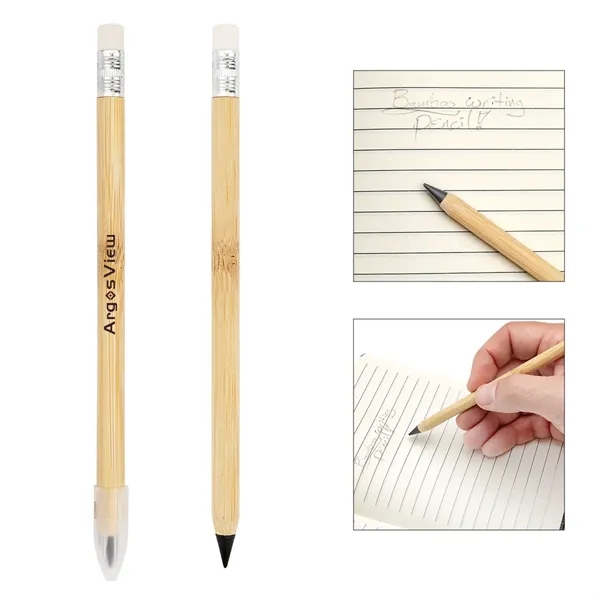 Bamboo pencil with removable cap and eraser.... from ASI 61125 Hit Promotional Products / Hit®
