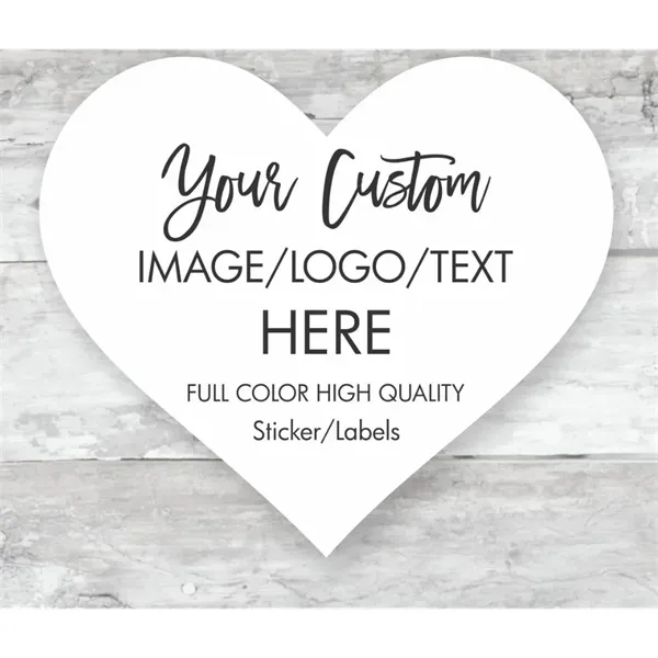 Full Color Heart Shaped Label... from ASI 89971 Stuff A Mug