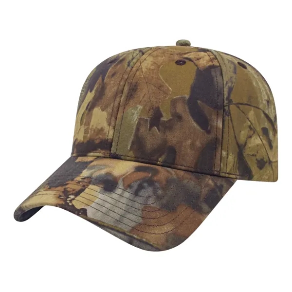 Medium profile six-panel twill structured hat in Realtree™ and Mossy Oakl®... from ASI 43792 Cap America Inc