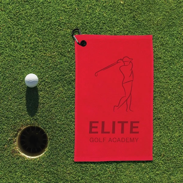 1 lbs/doz 11" x 18" screen printed golf towel... from ASI 73520 Neet Feet / Kanata Towels