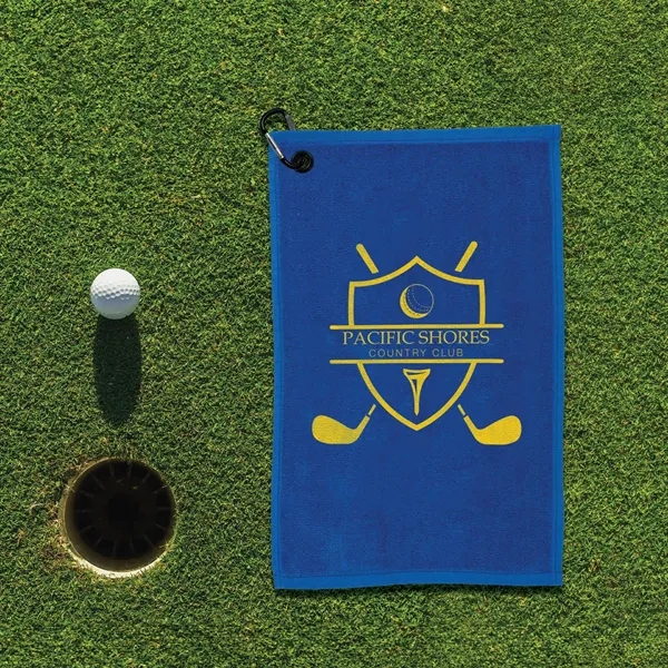 1 lbs/doz 11" x 18" screen printed golf towel... from ASI 73520 Neet Feet / Kanata Towels