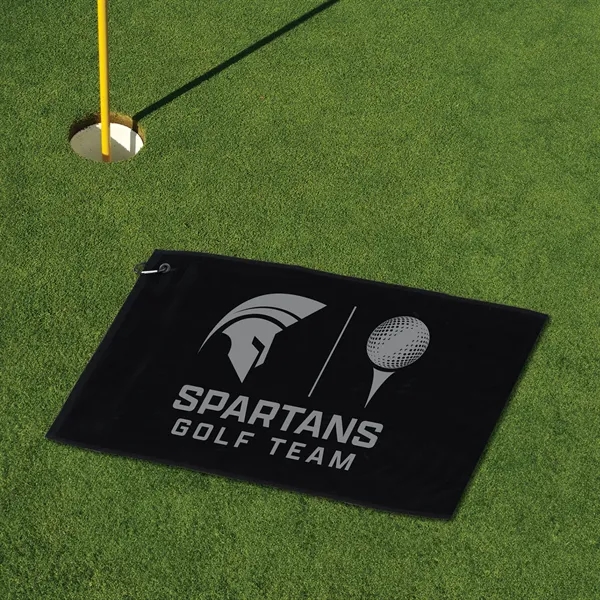 4 lbs/doz 16" x 30" screen printed golf towel... from ASI 73520 Neet Feet / Kanata Towels