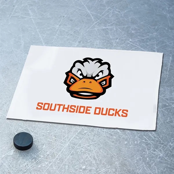 4 lbs/doz 16" x 30" screen printed white sport towel... from ASI 73520 Neet Feet / Kanata Towels