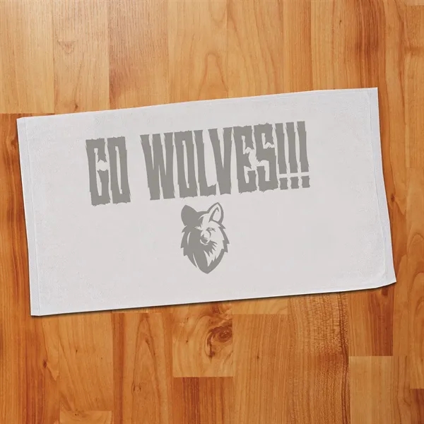 4 lbs/doz 16" x 30" screen printed sport towel... from ASI 73520 Neet Feet / Kanata Towels