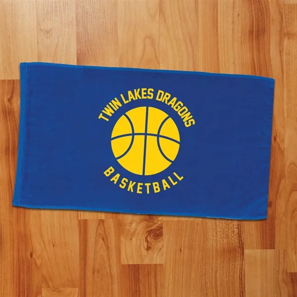 4 lbs/doz 16" x 30" screen printed sport towel... from ASI 73520 Neet Feet / Kanata Towels