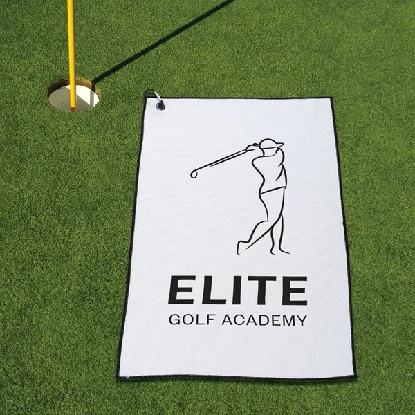 3 lbs/doz 16" x 26" screen printed waffle golf towel... from ASI 73520 Neet Feet / Kanata Towels