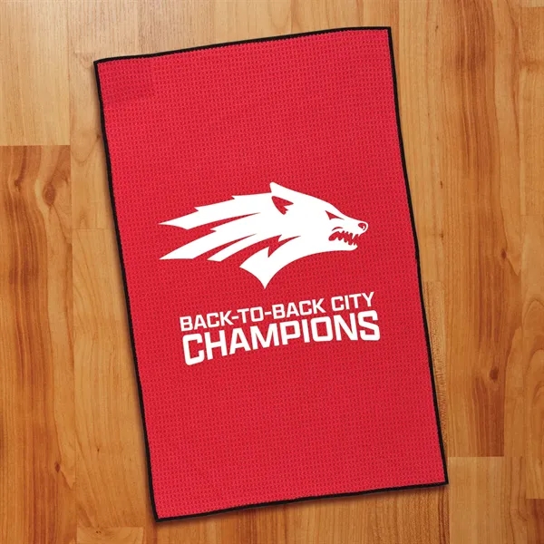 3 lbs/doz 16" x 26" screen printed waffle towel... from ASI 73520 Neet Feet / Kanata Towels