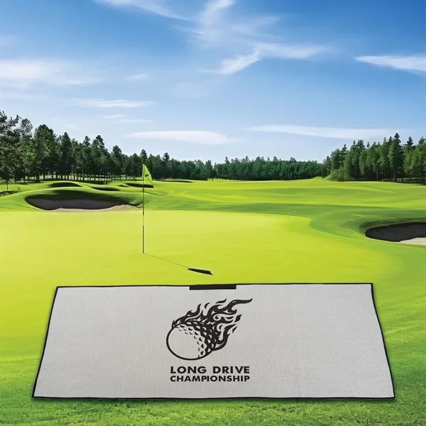 4.8 lbs/doz 17" x 40" screen printed waffle golf towel... from ASI 73520 Neet Feet / Kanata Towels