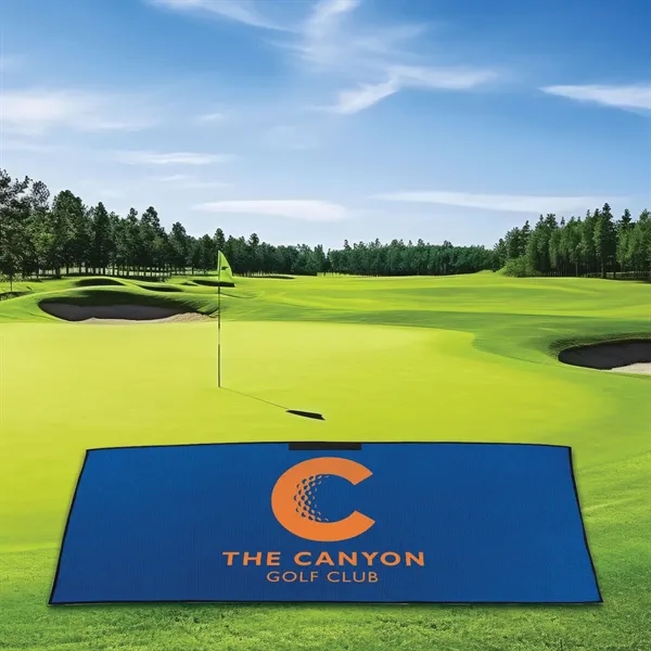 4.8 lbs/doz 17" x 40" screen printed waffle golf towel... from ASI 73520 Neet Feet / Kanata Towels