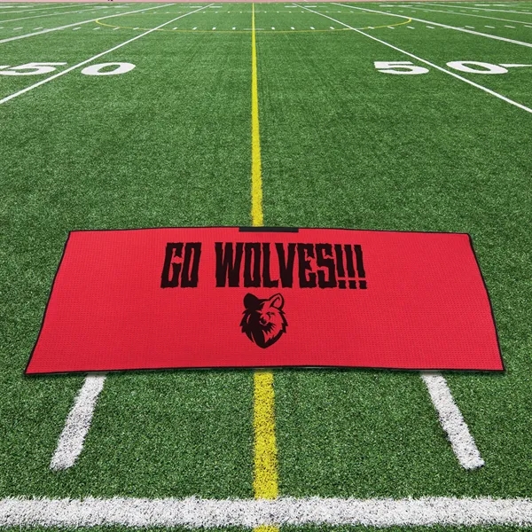 4.8 lbs/doz 17" x 40" screen printed waffle towel... from ASI 73520 Neet Feet / Kanata Towels