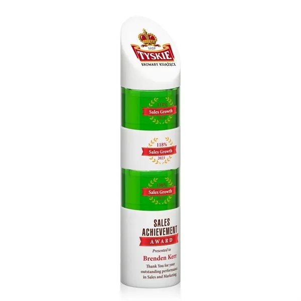 The Optical Crystal Atlantis VividPrint™ Stacker Award is a dynamic and... from ASI 84592 St Regis Group / St Regis