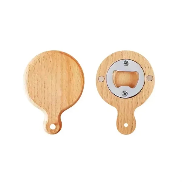 2-in-1 wooden handle bottle opener with magnet with imprint... from ASI 37218 Athena Promo (tm)