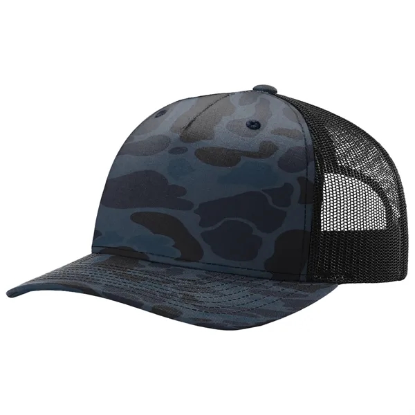 Richardson 112PFP Snapback five-panel cotton and polyester trucker cap with adjustable... from ASI 74601 Calico