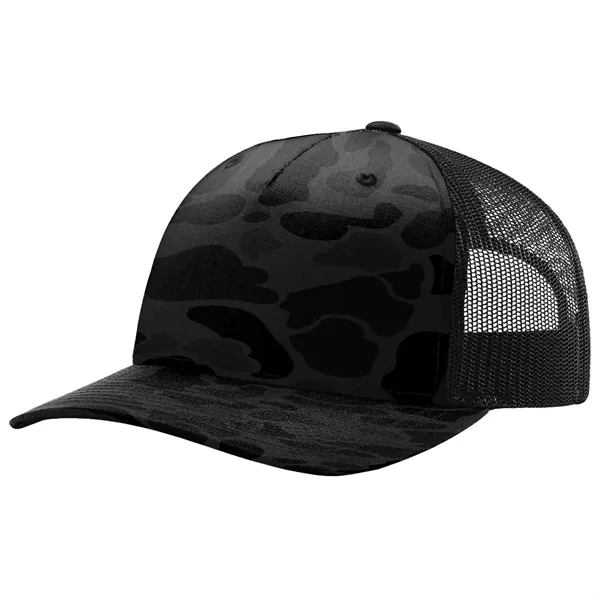 Richardson 112PFP Snapback five-panel cotton and polyester trucker cap with adjustable... from ASI 74601 Calico