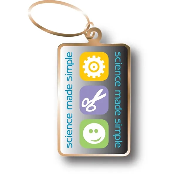 Sturdy keychain will present your logo with a digital full-color label... from ASI 40515 BILD Enterprises LLC